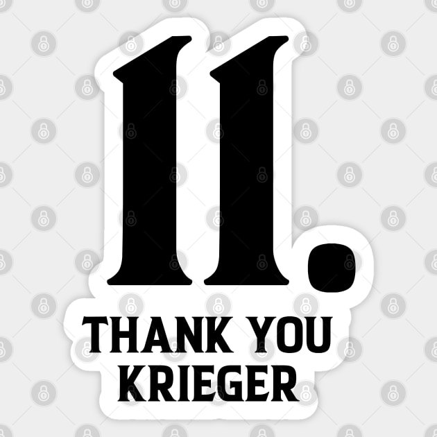 ali krieger fan club thank you krieger Sticker by Rayyan Hausawi